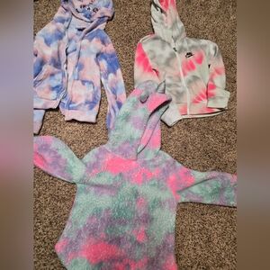*Size 6* Bundle of 3* Hooded Sweatshirts* 2 Zipper and 1 Pullover*